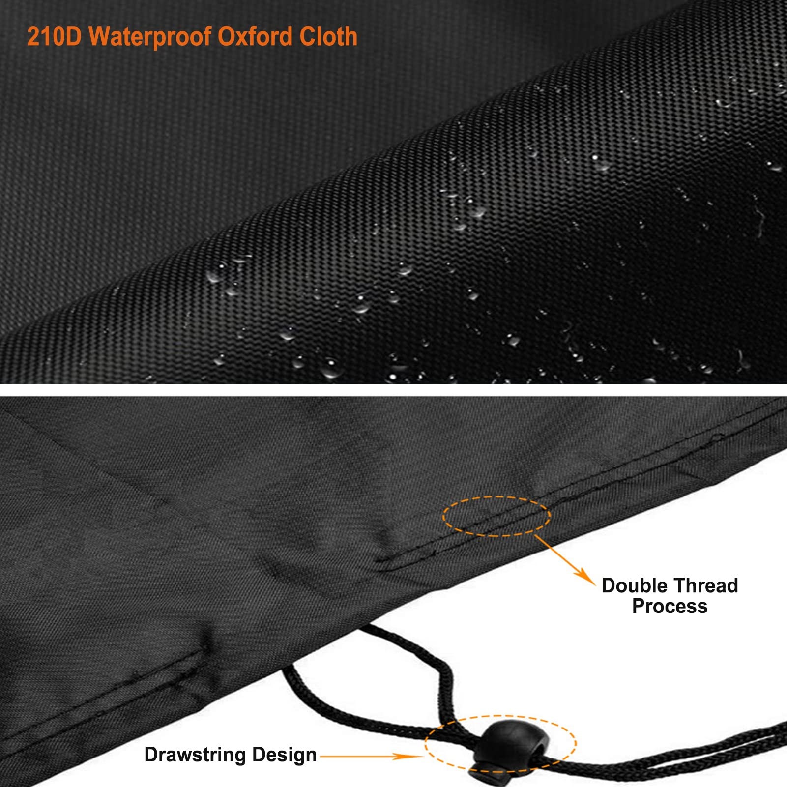 Copertura per tavolo da ping pong, pieghevole per attività all'aperto, tessuto Oxford 210D per tutte le condizioni atmosferiche, impermeabile, antipolvere, grigio, 165 x 70 x 185 cm