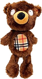 Huxley & Kent Slappies for Dogs | Beary Styles (Large) | Squeak & Shake Dog Toy | No Stuff Squeaky Toy, TPR Ball in Head | Simulates Hunting Nature for Dogs