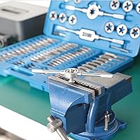 Vista 4 de 110 PCS Metric Tap and Die Set, Metric Screw Threads M2-M18 for Cutting External and Internal Threading, Come with Storage Case and Complete