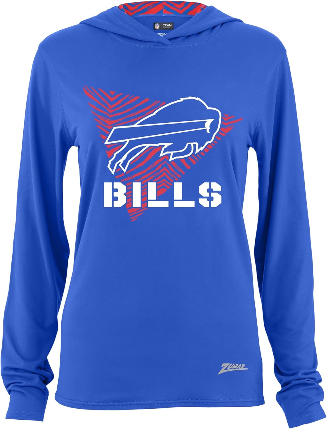 Zubaz NFL Women's Hood Lined Lightweight Hoodie