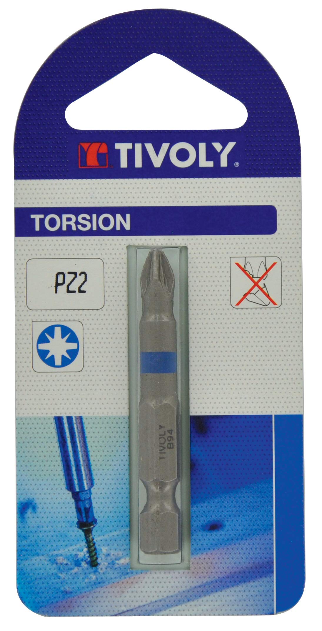 TIVOLY 11520720100 Embout Torsion, Gris