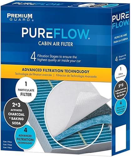 Filtro de aire de cabina PureFlow PC99594X  Compatible con Hyundai Tucson 2022-2025, Elantra 2021-2025, Santa Fe, Kia Sportage 2023-2025, Sorento