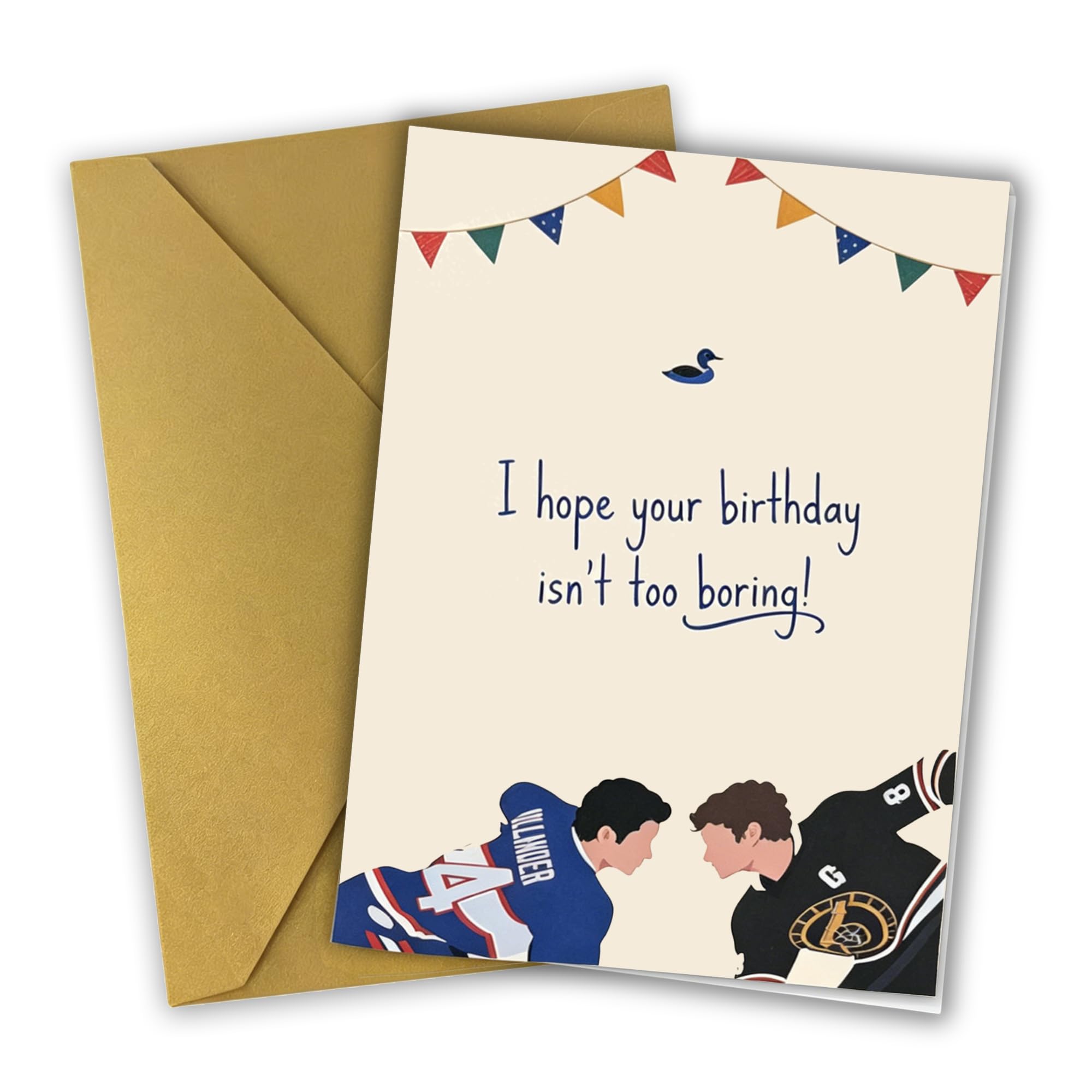 Kartka urodzinowa The Hockey Romance, Hope Your Birthday As Heated As These Rivals, Rivalry Merchandise Card (Styl B)
