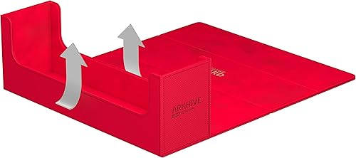 Vista 41 de Ultimate Guard Arkhive 400+, Deck Case for 400 Double-Sleeved TCG Cards, Petrol, Compatible with Boulders, Magnetic Closure & Microfiber Inner Lining