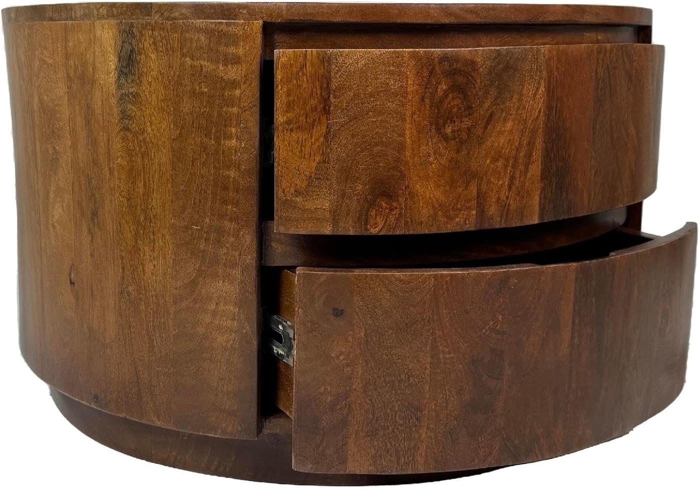 Carolina Classic Christa 2-Drawer 30" Round Coffee Table - Chestnut
