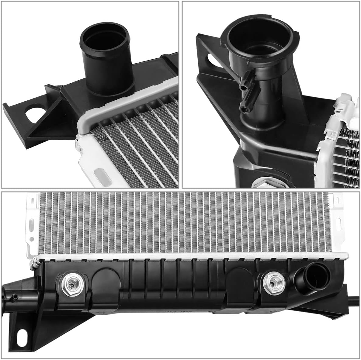 OE Style 1-Row Full Aluminum Radiator Compatible with 86-97 Ford Aerostar 3.0L,DPI-901