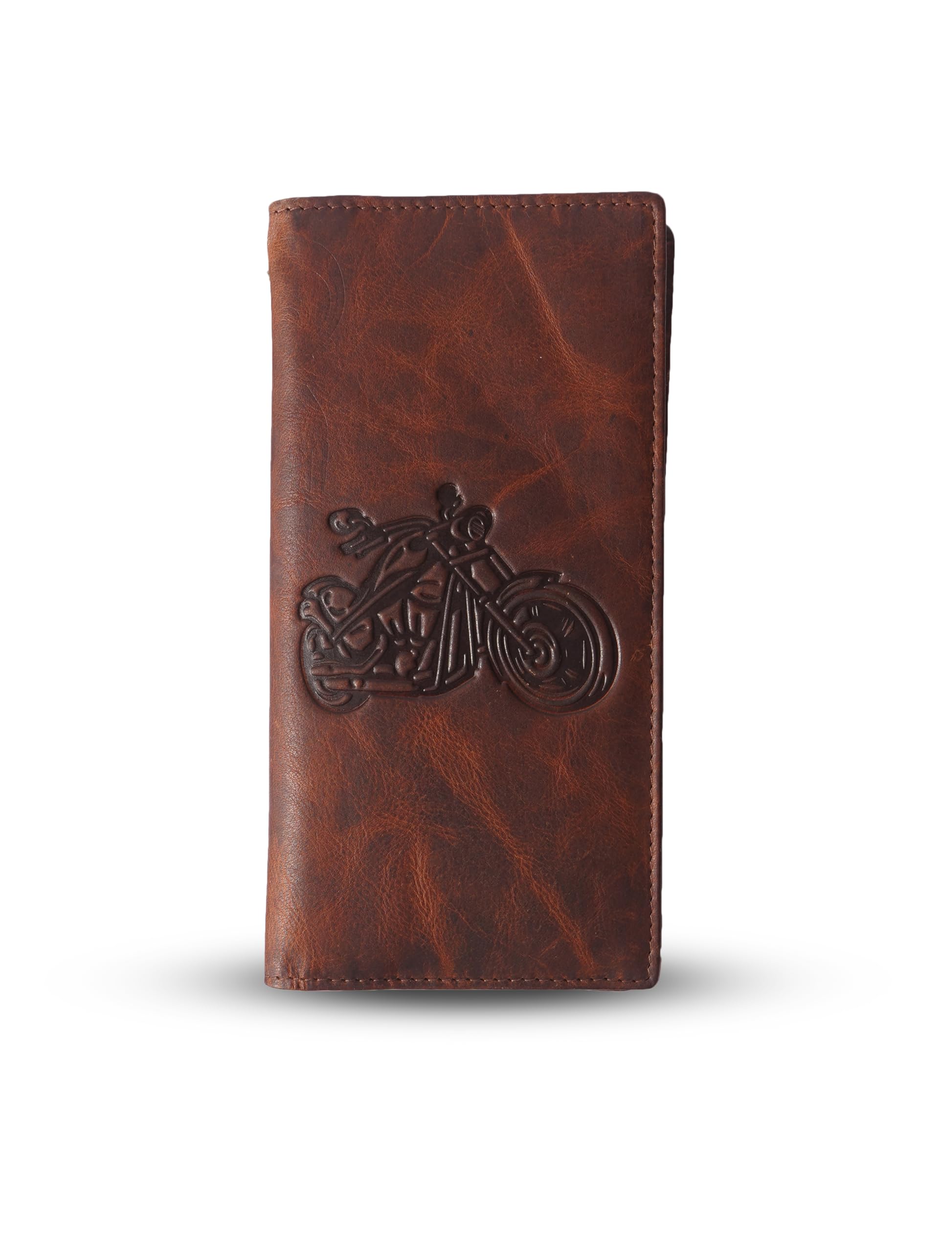 Portafoglio sottile bifold per uomini e donne, lungo naturale pieno fiore fatto a mano, alto libretto degli assegni Muti carta di credito 1 portafoglio per assegni d'identità