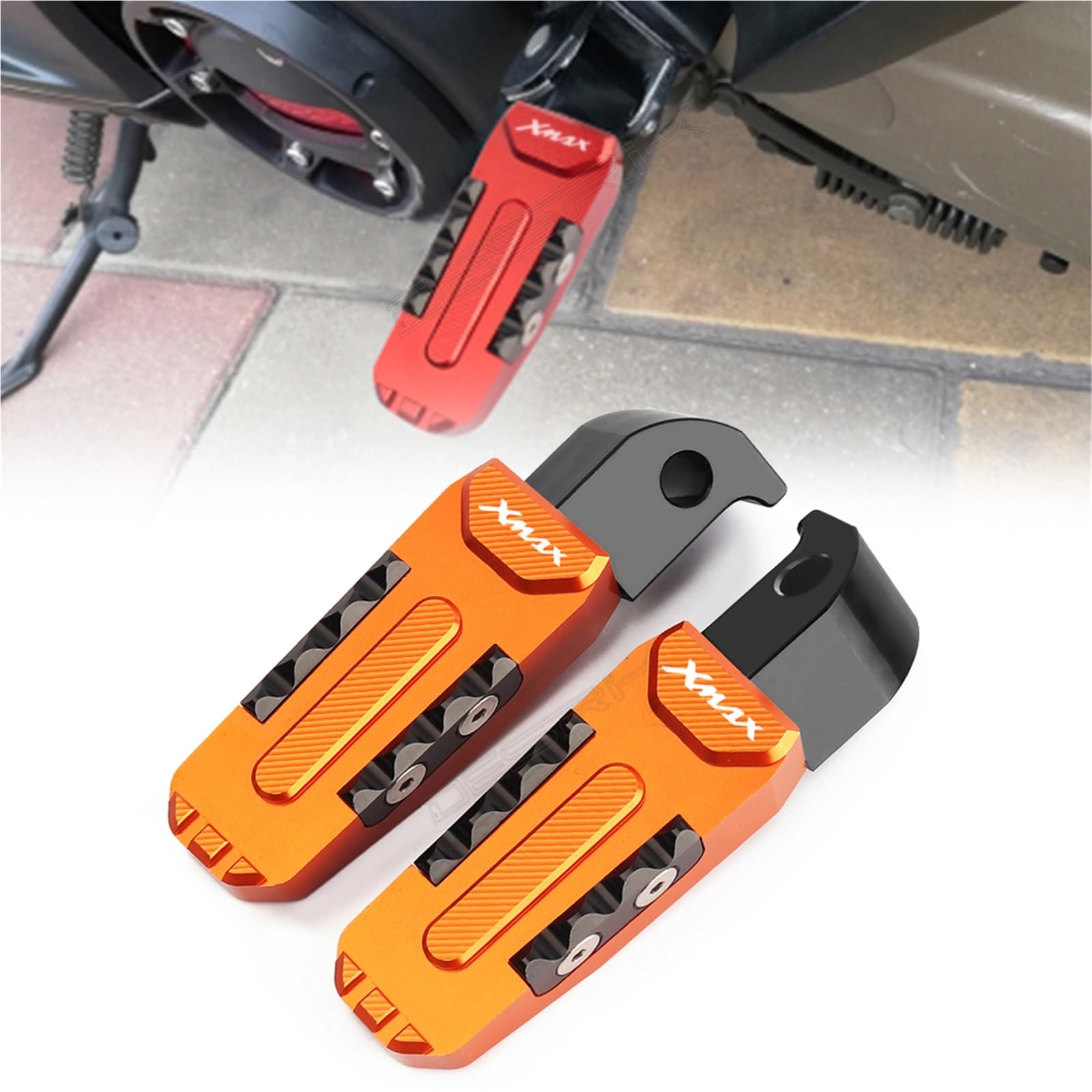 Repose-Pieds Arrière Moto Confortable Passager XMAX 300 2017-2021
