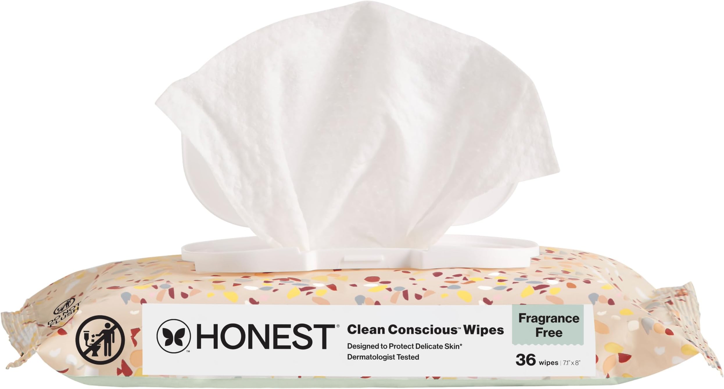 Multi-Use Baby Wipes, Terrazzo, 36 Count