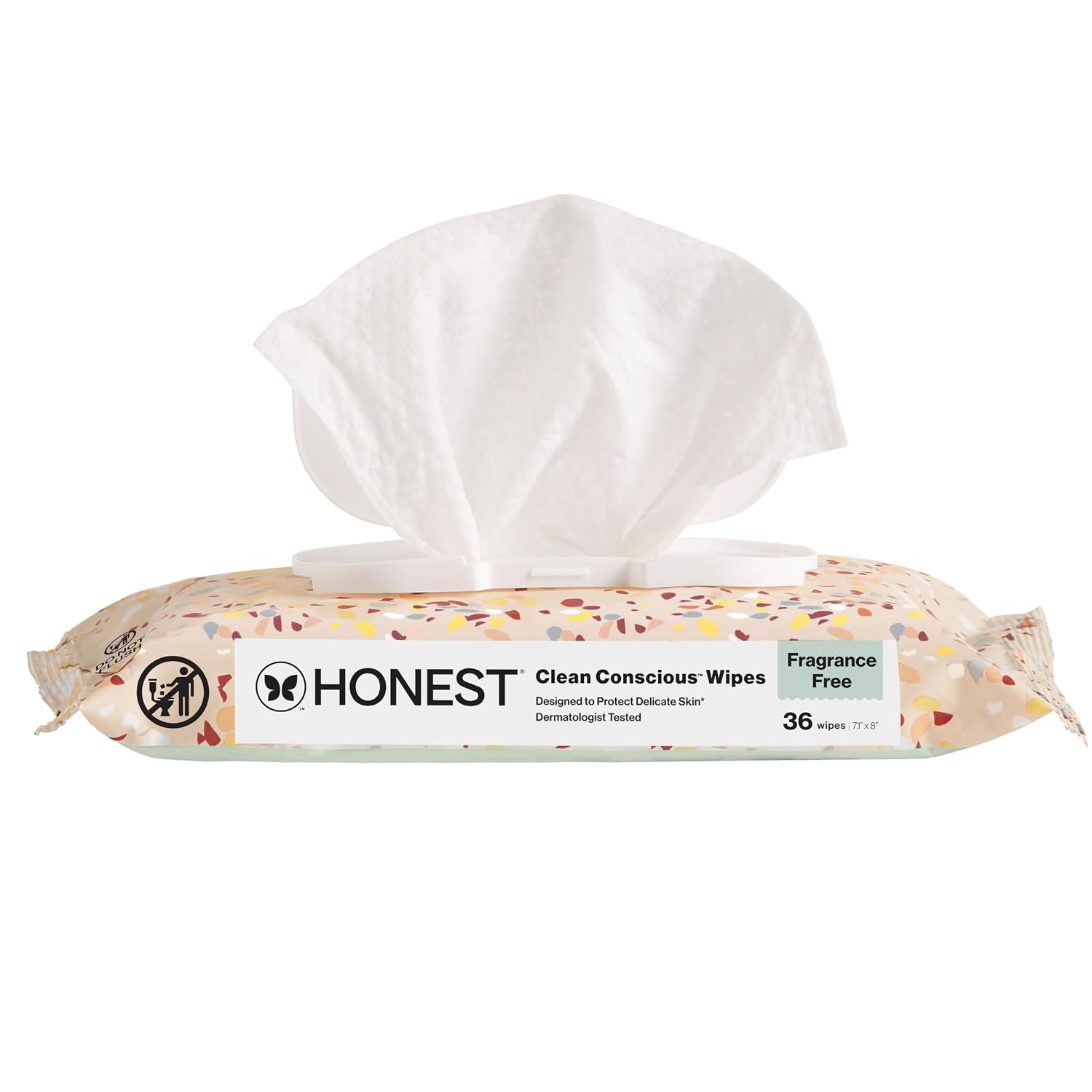 The Honest Company Multi-Use Baby Wipes, Terrazzo, 36 Count
