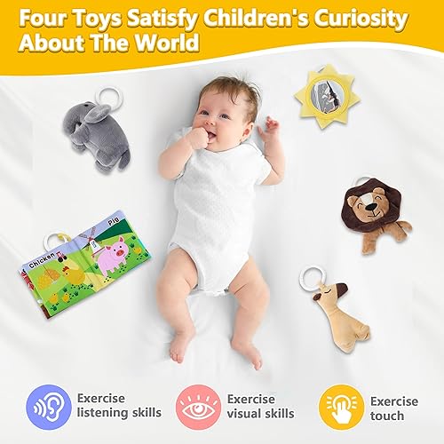 Miniatura 7 de Tumbona portátil para bebé, para viajes, transpirable y cómoda, 100% algodón, tumbona infantil de 0 a 24 meses, lavable a máquina, artículos