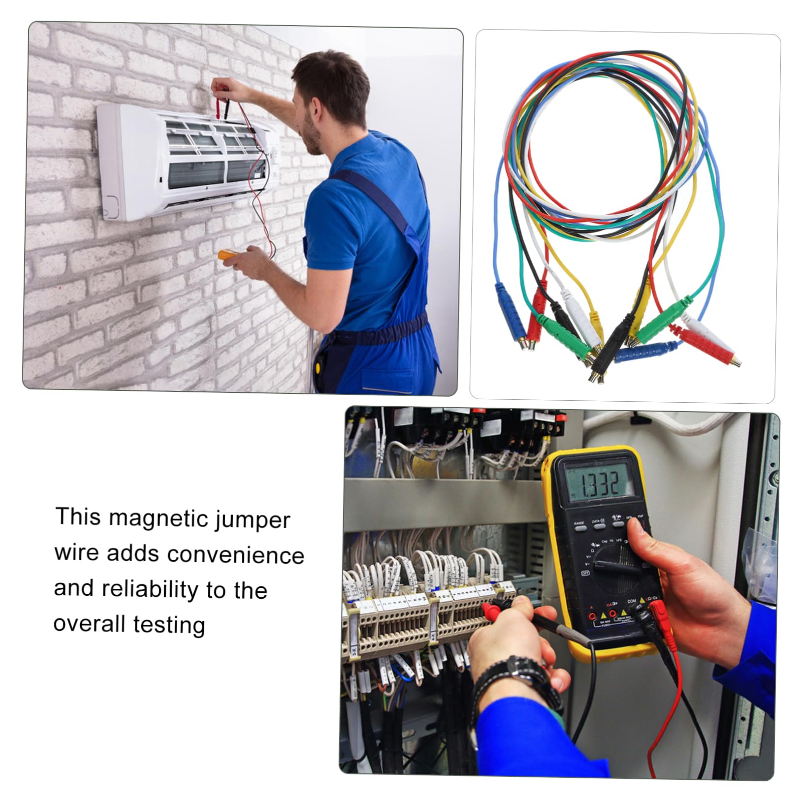 iplusmile 3juegos Cables De Prueba Magnéticos Flexibles Para Multímetro Alta Precisión Para Uso Profesional Pruebas Eléctricas