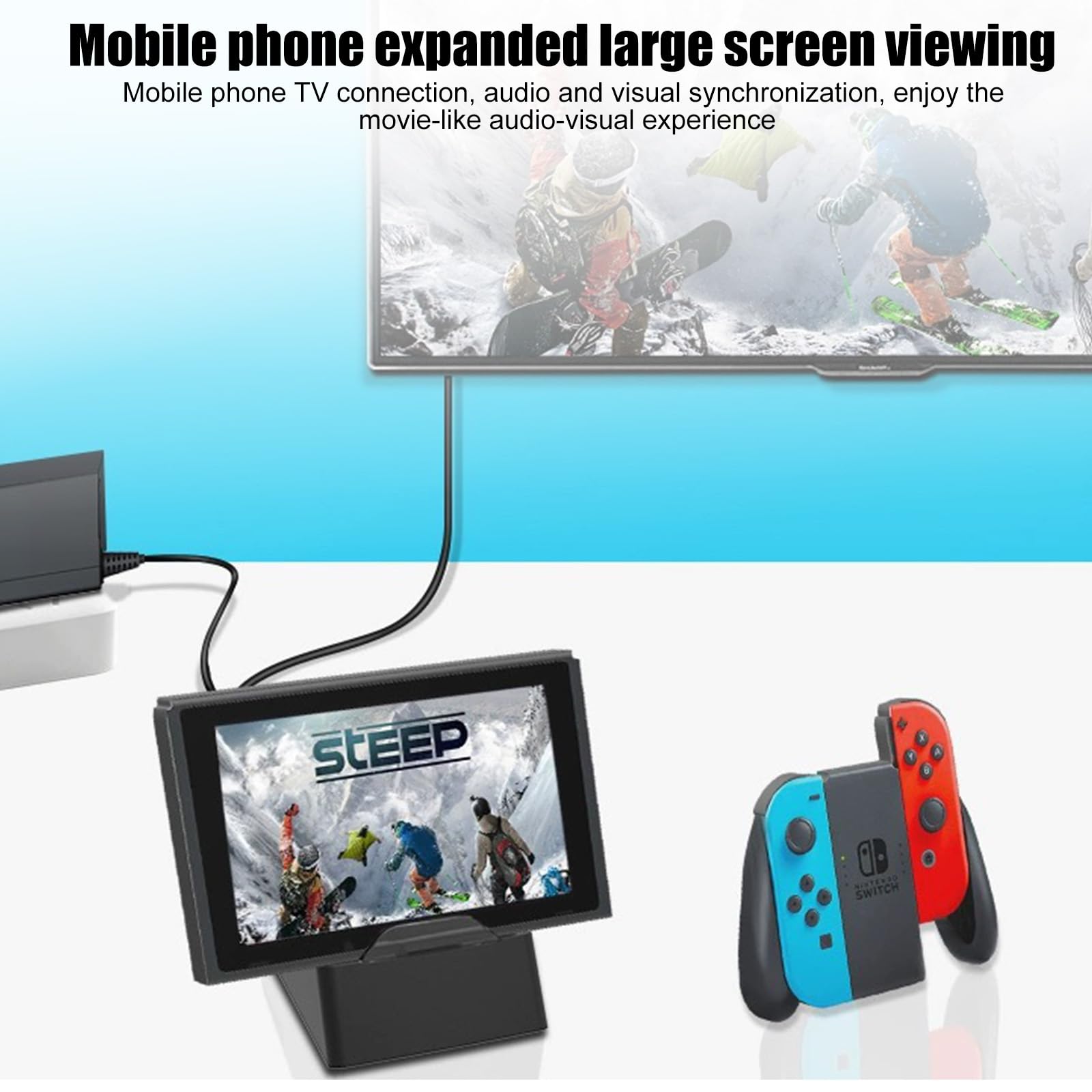 Switch Dock per Nintendo 3 in 1 con Type-C/USB/HDMI, ricarica portatile 4K HDMI TV, docking station PD, supporto proiezione schermi di gioco