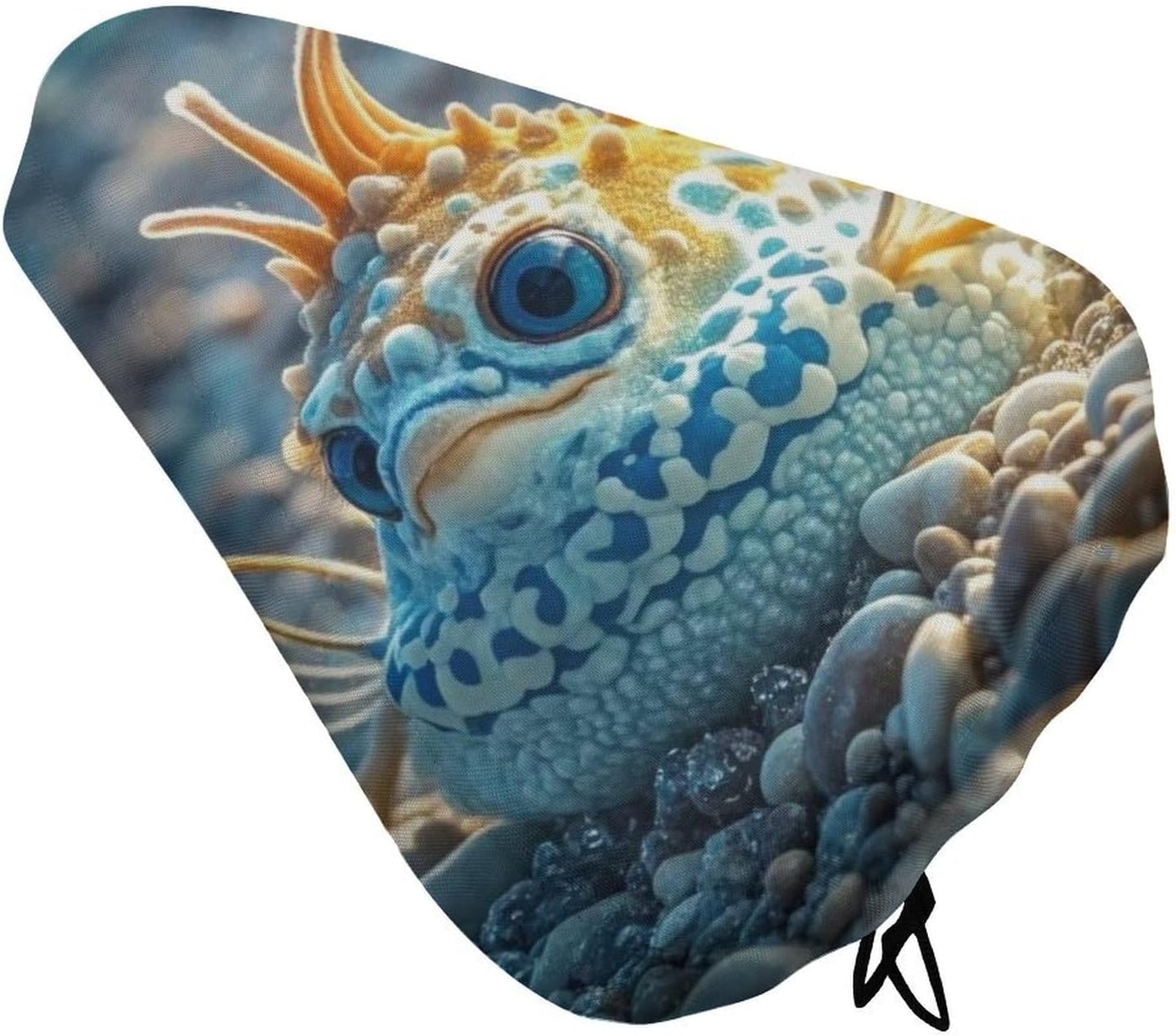 Waterproof Bike Seat Cover with Drawstring -Cute Sea Animal Universal Exercise Bike Seat Cushion for Men & Women, Comfortable Non-Slip Bicycle Saddle Cover for Road/Mountain Bikes