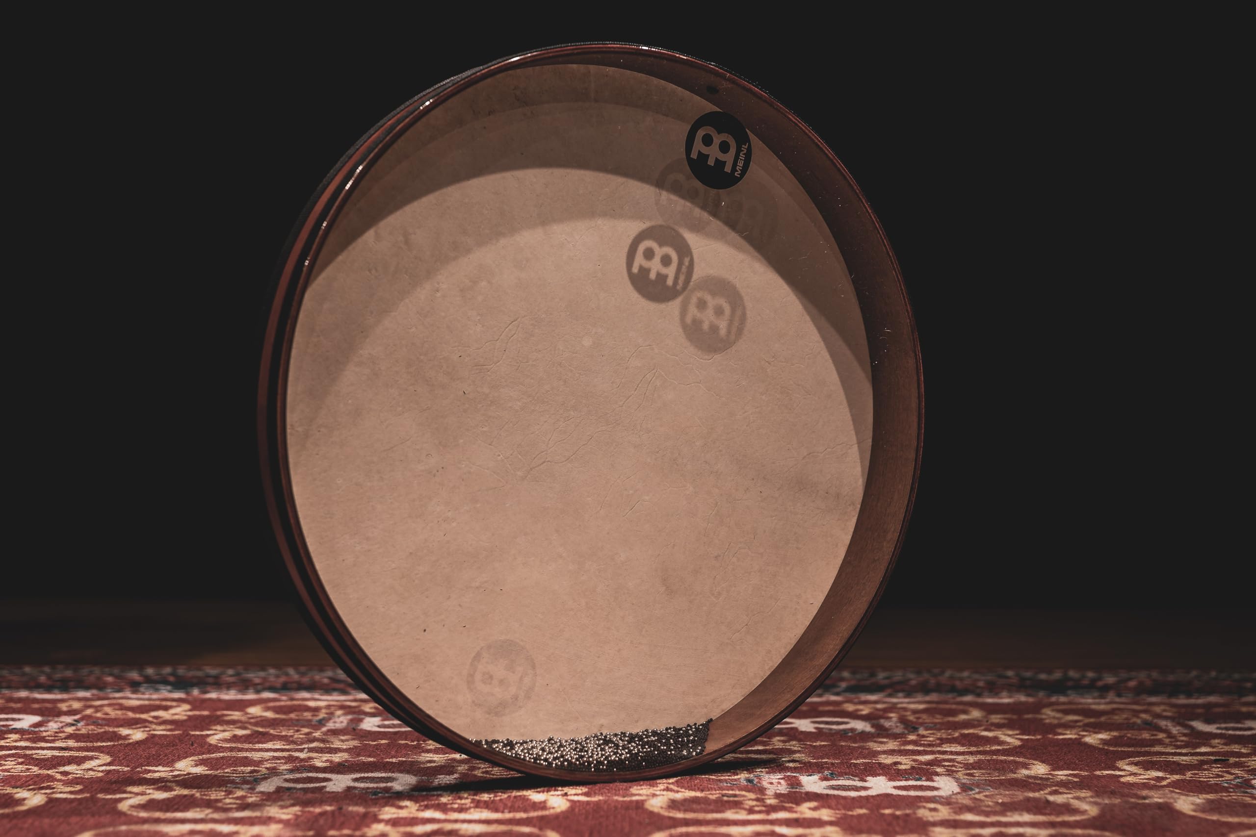 Meinl Percussion FD22SD, Sea Drum, Tamburo a cornice con doppia Membrana, in Pelle di Capra e in Pelle artificiale, Diametro 55.8 cm, 22", Marrone, African Brown