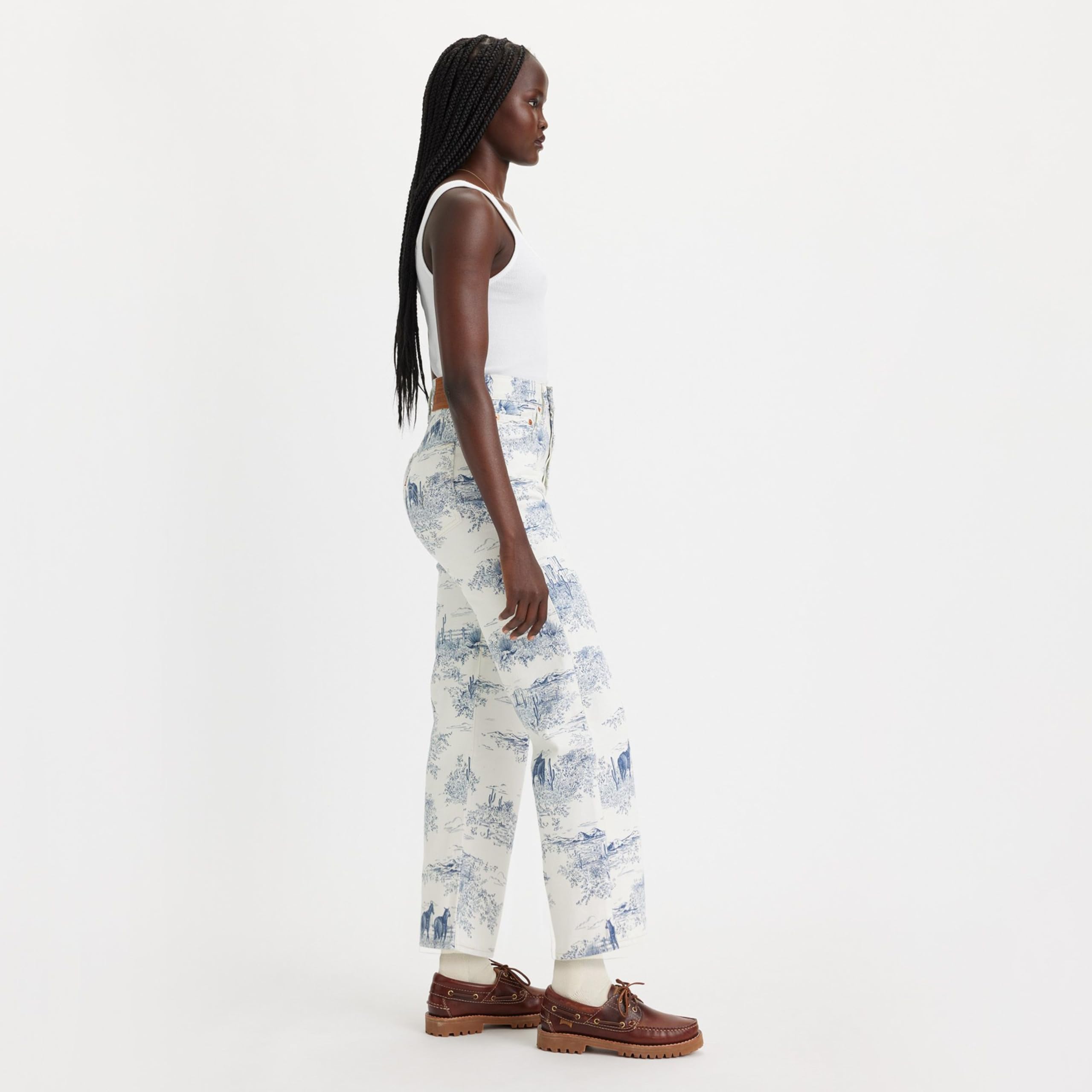 Levi's Ribcage Straight Ankle Light Indigo - Flat Finish – Bild 9