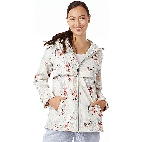 Women's New Englander Wind & Waterproof Floral Rain Jacket