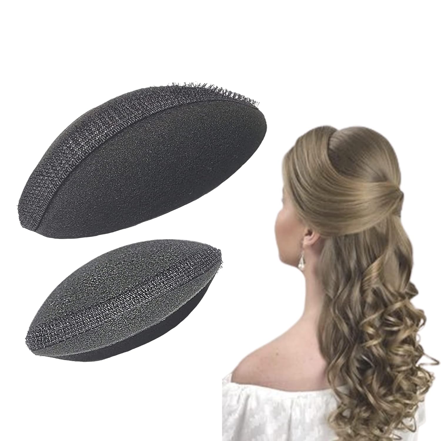 SRIYANSI Hair Puff Maker 2Pcs - Bun Maker With Inserts, Volumizer Accessory, Style Tools for Women - Ladies Banana Bumpits