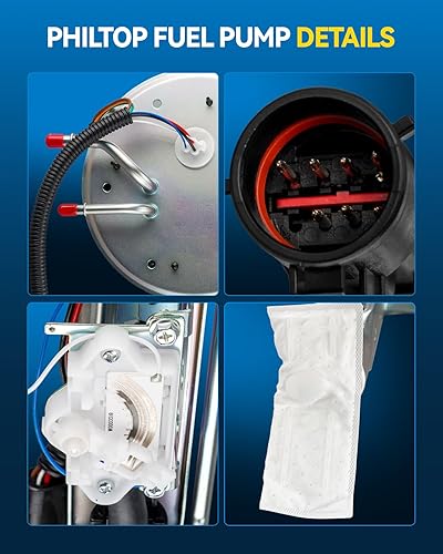 Miniatura 484 de PHILTOP Electric Fuel Pump Assembly Fits For Chevrolet S10 1985-1991, GMC S15 1985-1990, GMC Sonoma 1991, GMC Syclone 1991, SP06B1H