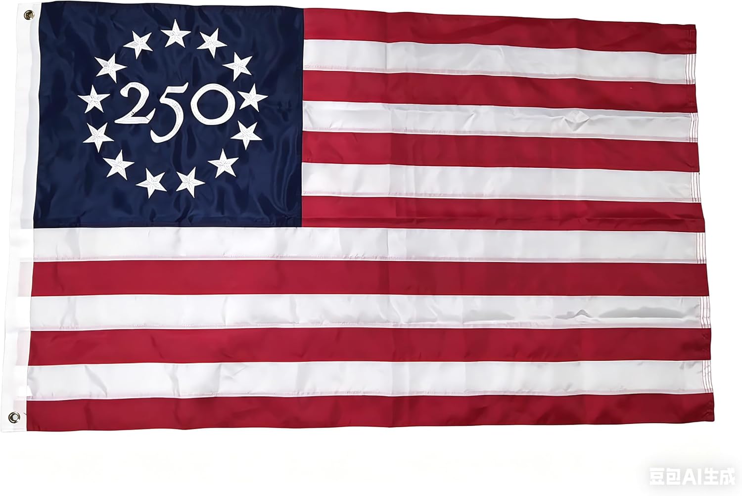 250 Year American Anniversary Flag 3x5 FT Durable 250th Anniversary US Flag Embroidered Heavy Duty Polyester 250 Years USA Flag Outdoor