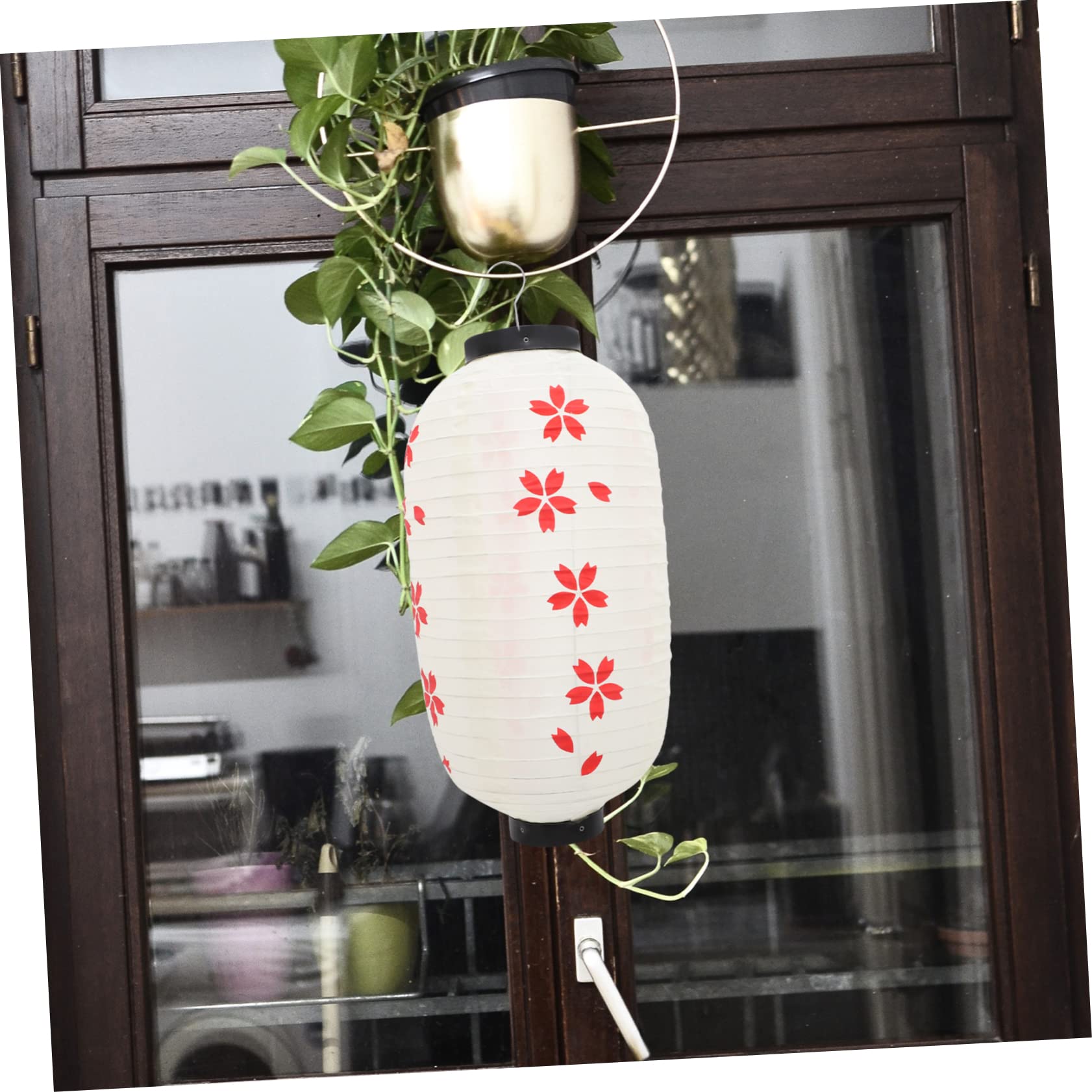 2 lanterne in stile Janpanese decorative, impermeabili, pieghevoli, in