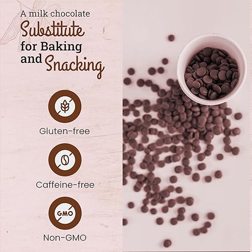 Miniatura 8 de Missy J's Chips orgánicos de algarroba de 8 onzas, 1 paquete Hecho de algarroba con azúcar de coco, vegano y sin gluten Sustituto saludable sin