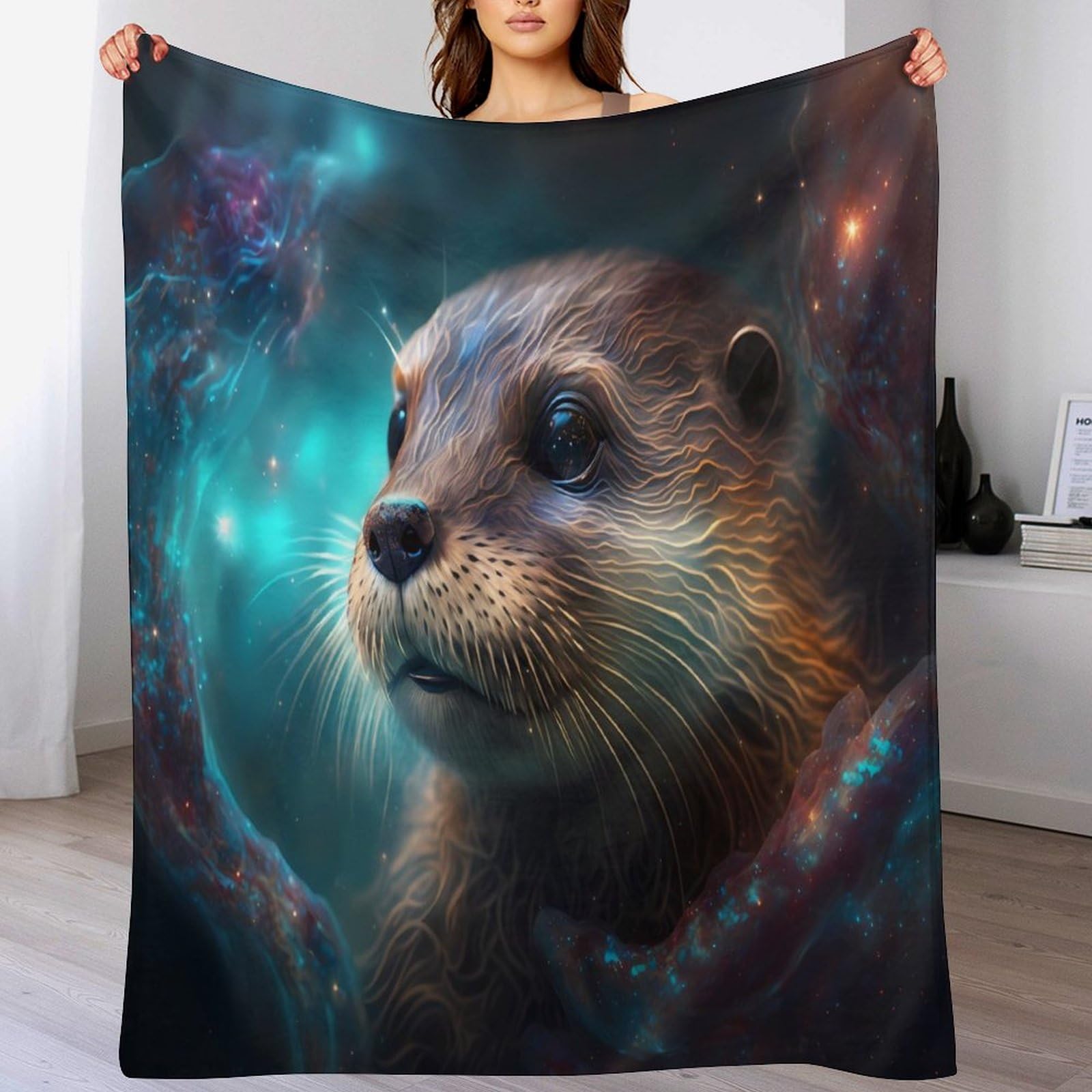 Couverture polaire loutre flanelle chaude contre le froid nocturne 180x200