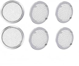 6-Pack 2" in Diameter Circular Screen Vent Cover, Steel Mesh Screen,Circular Screen with Tab