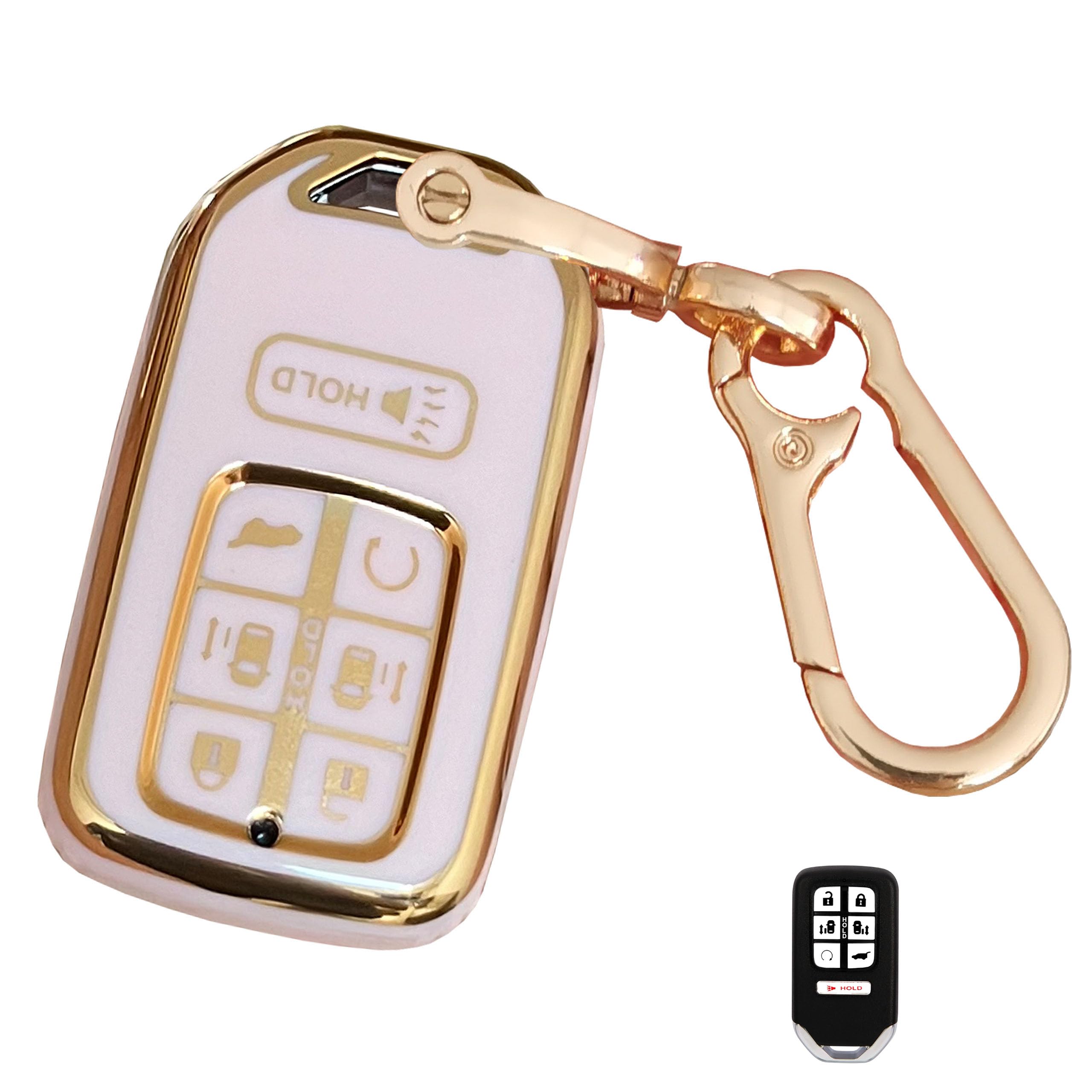 Amazon.com: QIXIUBIA Pink for Honda Key Fob Cover Smart Key with