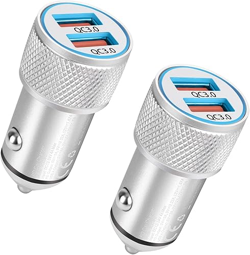 Miniatura 1 de Cynemo Cargador rápido para coche 36 W de doble puerto USB A adaptador de cargador de coche cargador rápido QC30