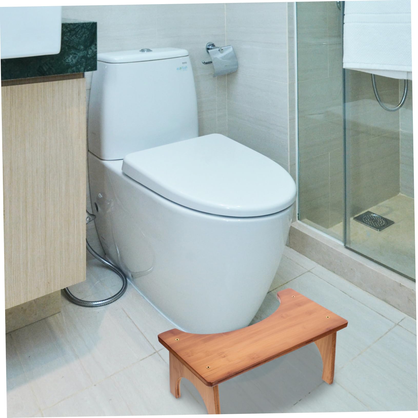 PACKOVE Sgabello per Wc Antiscivolo Sgabello da Bagno Sedia per Doccia Piedi per Casa