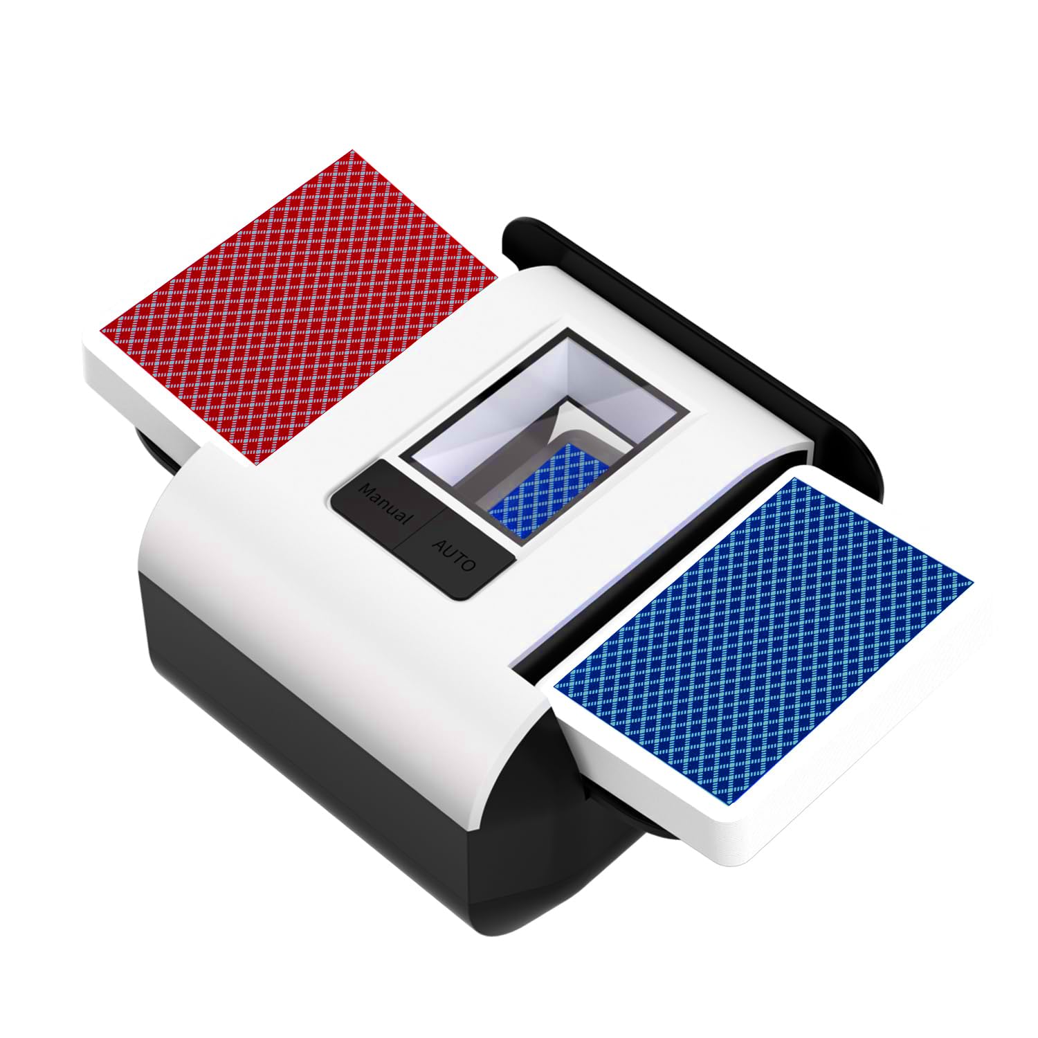 Gelabur Automatic Rechargeable Card Shuffler Machine for 1-2 Decks