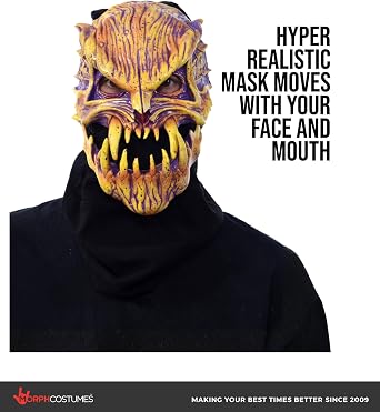 Zagone Monster Latex Face Mask Realistic Scary Halloween Mask for Adults, Hyper Realistic Latex Monster Costume