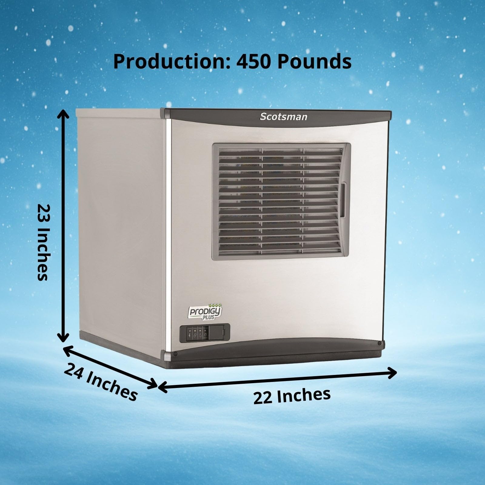 Scotsman Prodigy Plus Flake Ice 22" Ice Maker - 450 Lb/Day on Fridge.com - View 2