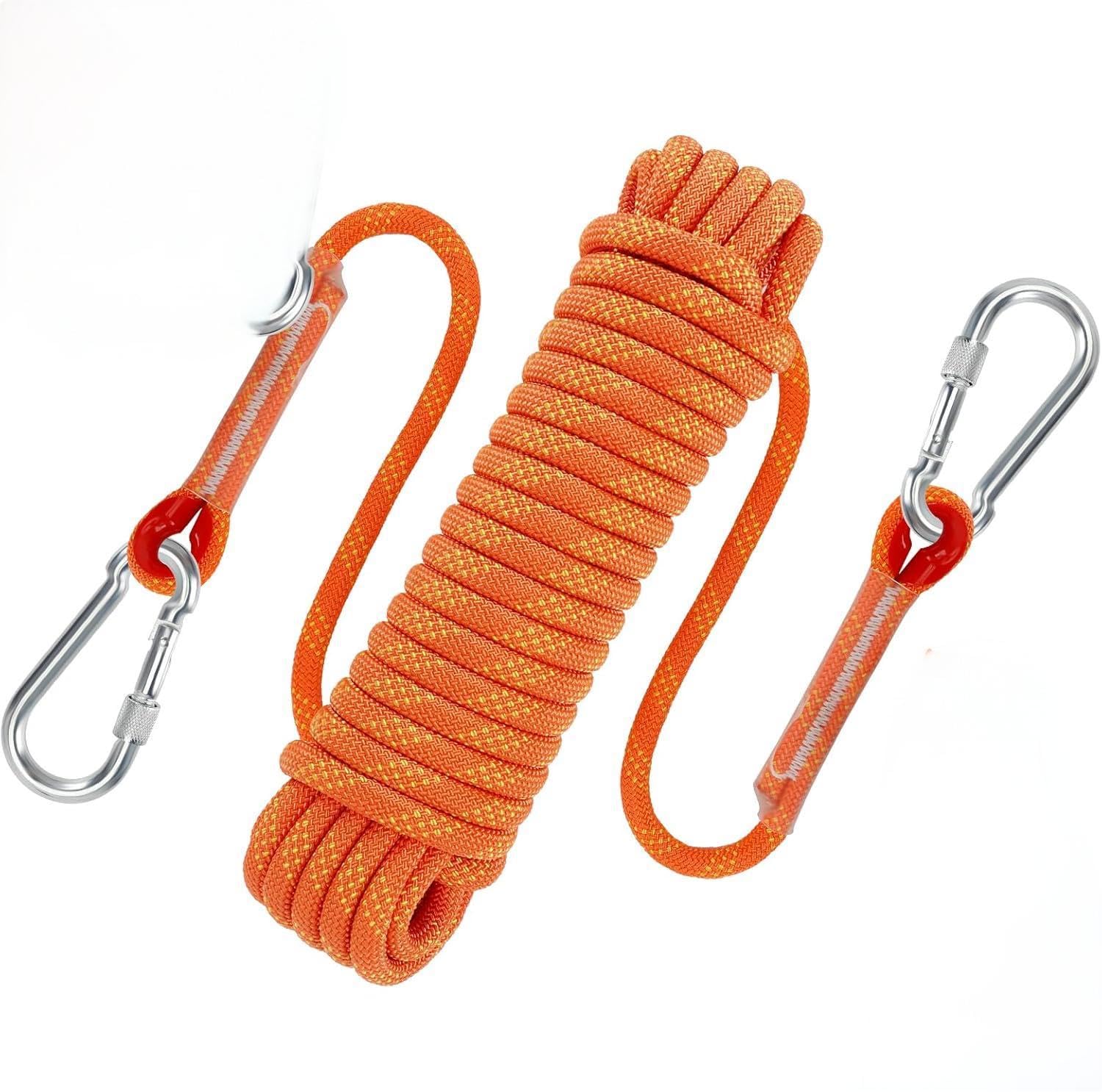 Corde d'escalade,Corde de sécurité extérieure,Corde en Nylon,Corde Polyvalente,Corde d'escalade Statique,Corde de Sauvetage,Corde de Parachute de Secours en Cas d'incendie