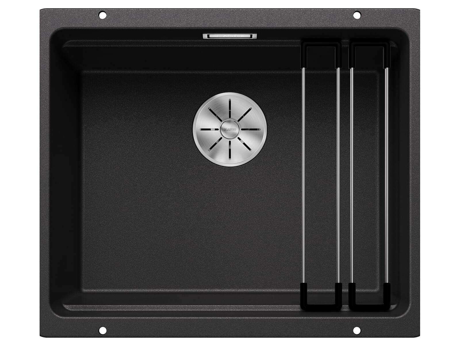 BLANCO etagon 500-U 522227 Évier de Cuisine en Silgranit pour Meuble sous Évier d’une Largeur de 60 cm Installation sous Plan Gris