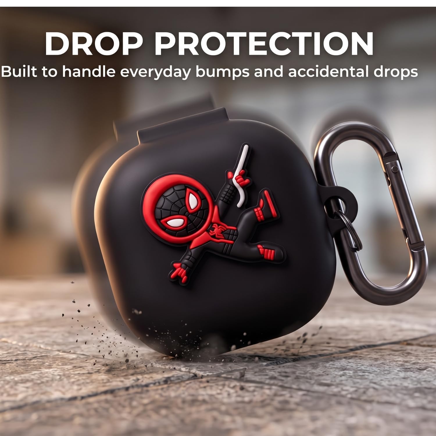 kapture case Compatible with Samsung Galaxy Buds Core/Samsung Galaxy Buds Core case Cover with Hook,Cover with Silicone 360° Protection (SPD-M) — Amazon image 6