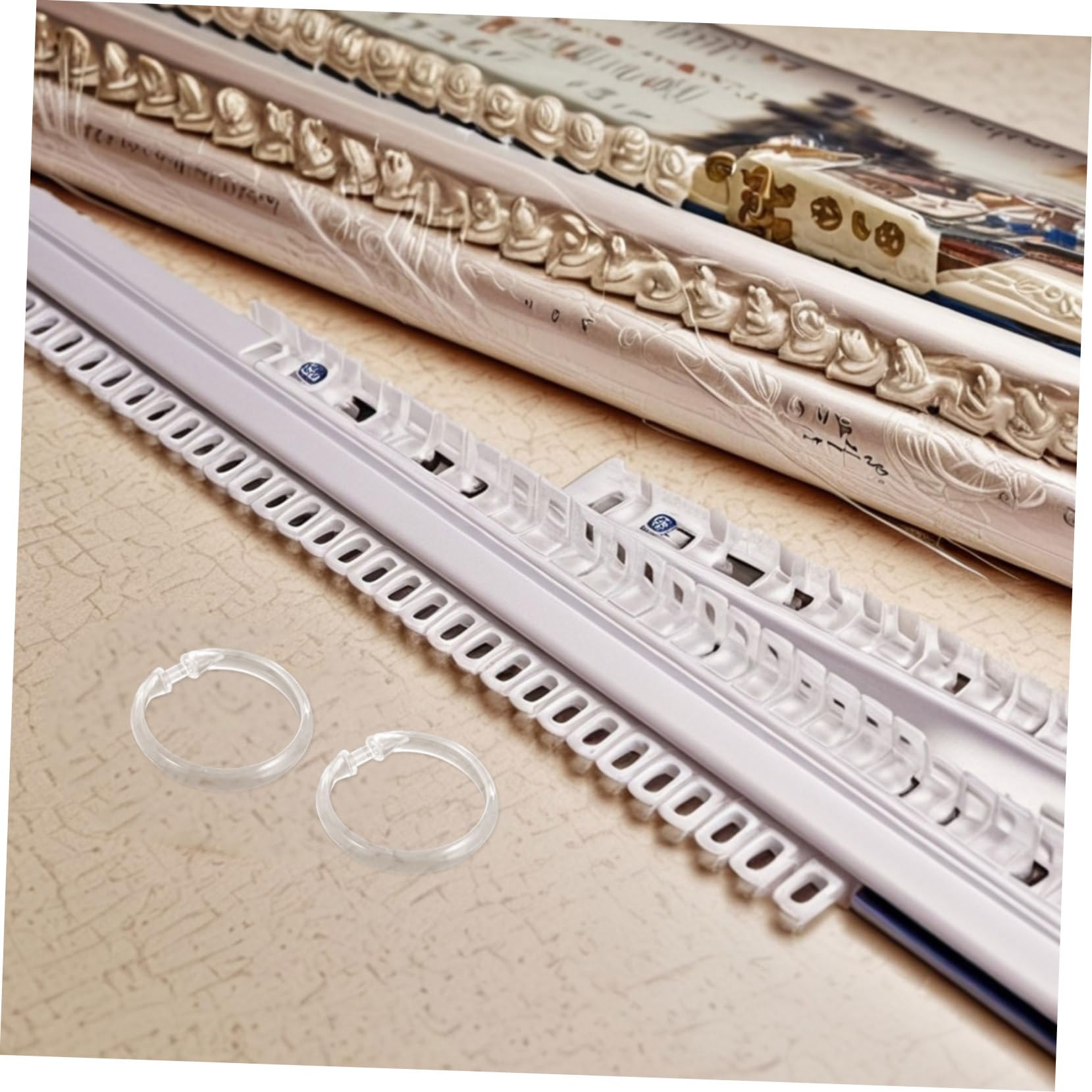 50 Pezzi Anelli per Doccia in Plastica Trasparente con Chiusura Scatto Sicura Anelli Bagno Resistenti Compatibili con Asta Doccia e Tende Spesse Accessori Bagno Multifunzionali