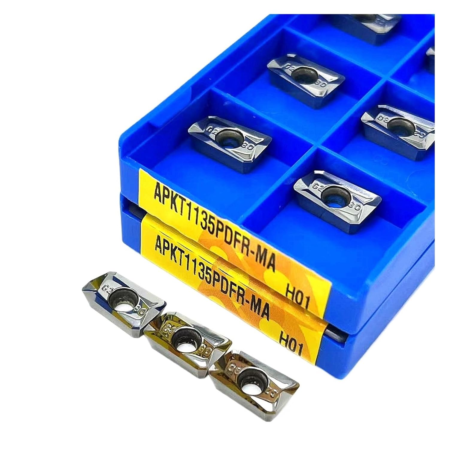 Turning Indexable Inserts Carbide 10PCS APKT1135PDFR-MA H01 Hard Alloy Milling Turning Tool Aluminum Cutting Indexable Lathe Tools Blade