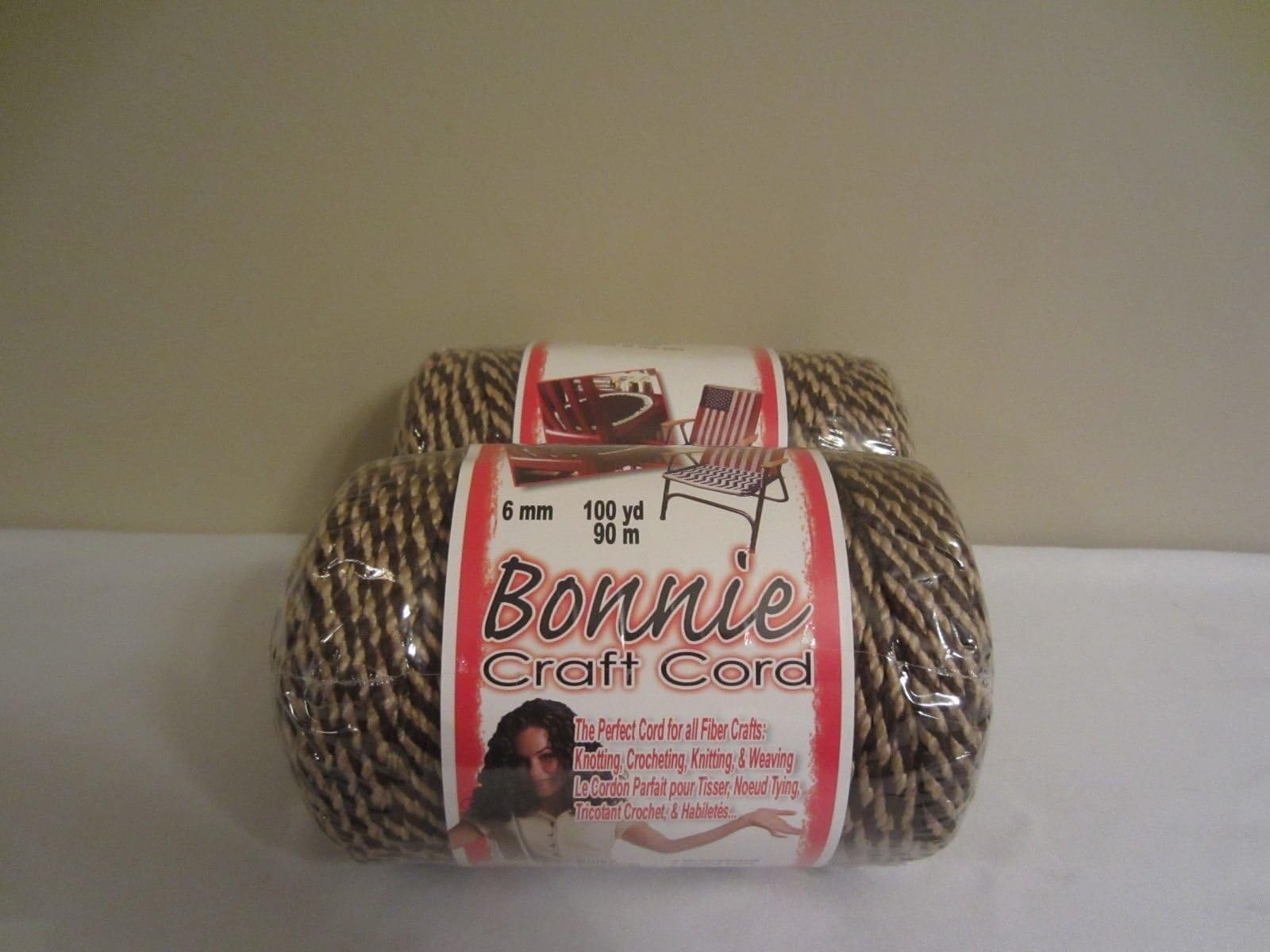 Bonnie Macrame Craft Cord 6mm X 100yd-Brownie