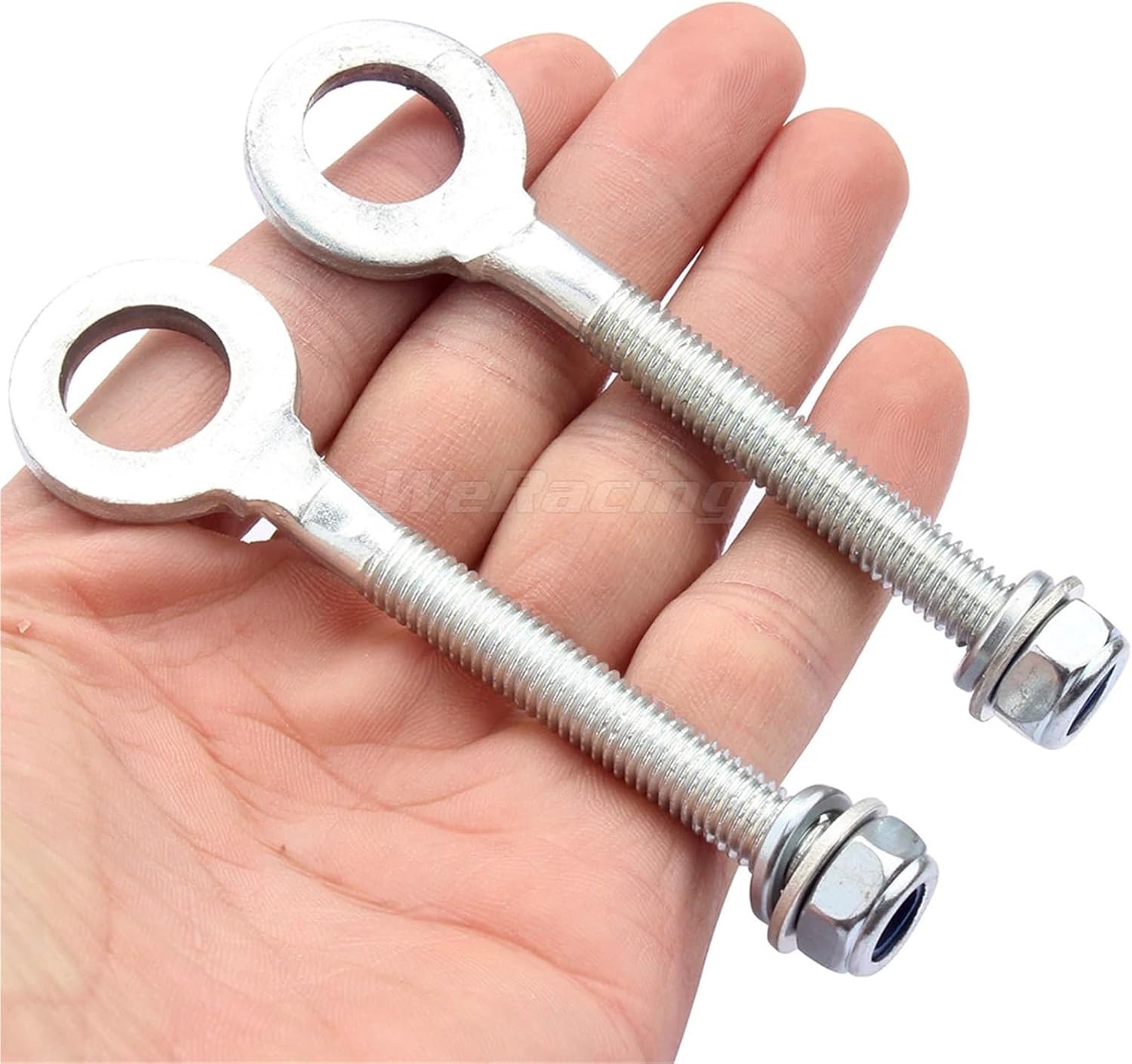 Bike Chain Tensioner 0.6inch 15mm Chain Wheel Axle Tensioner Adjusters for Dirt Pit ATV Quad Bike