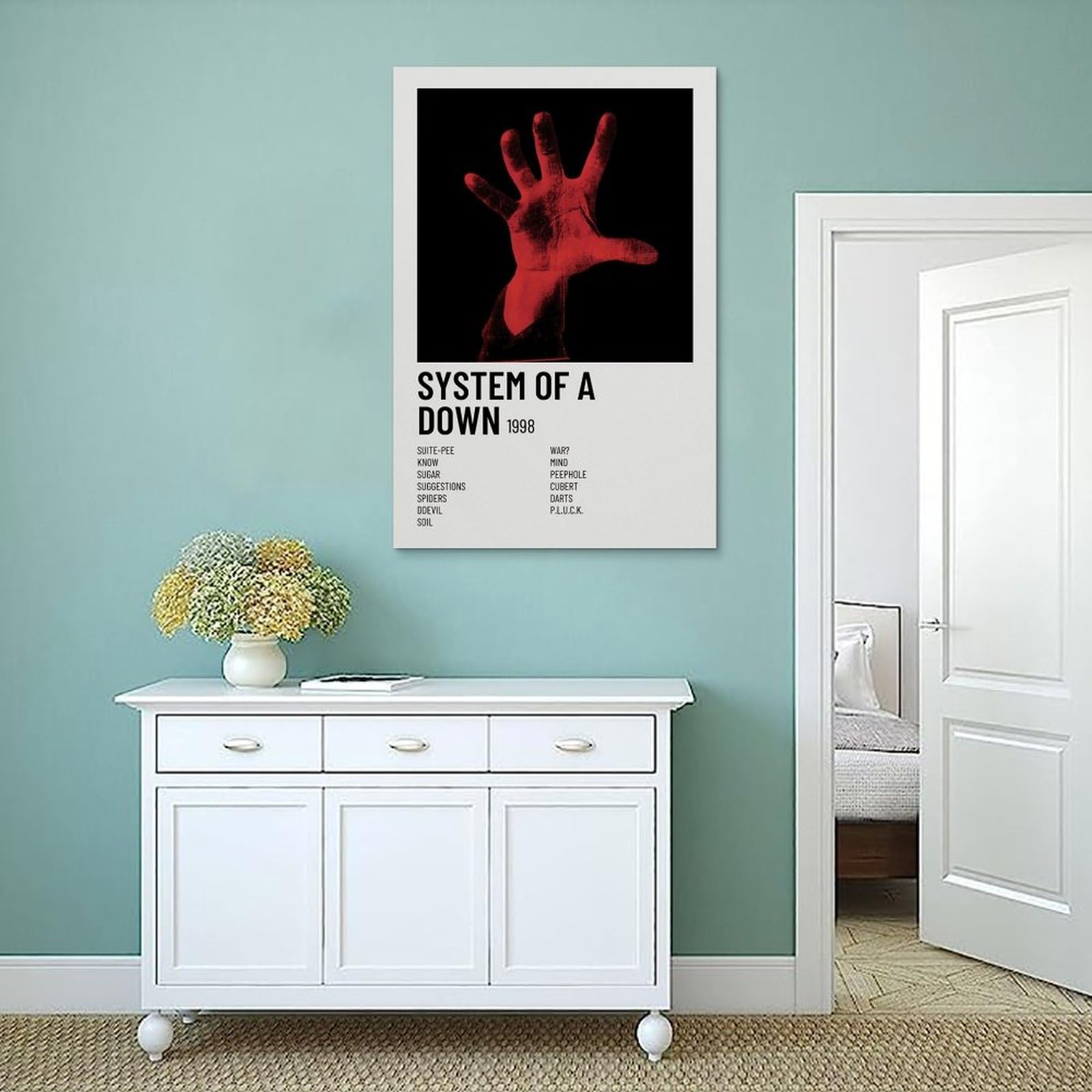 HWUEWQLERJI Poster « System Of A Down » - Art Mural Vintage