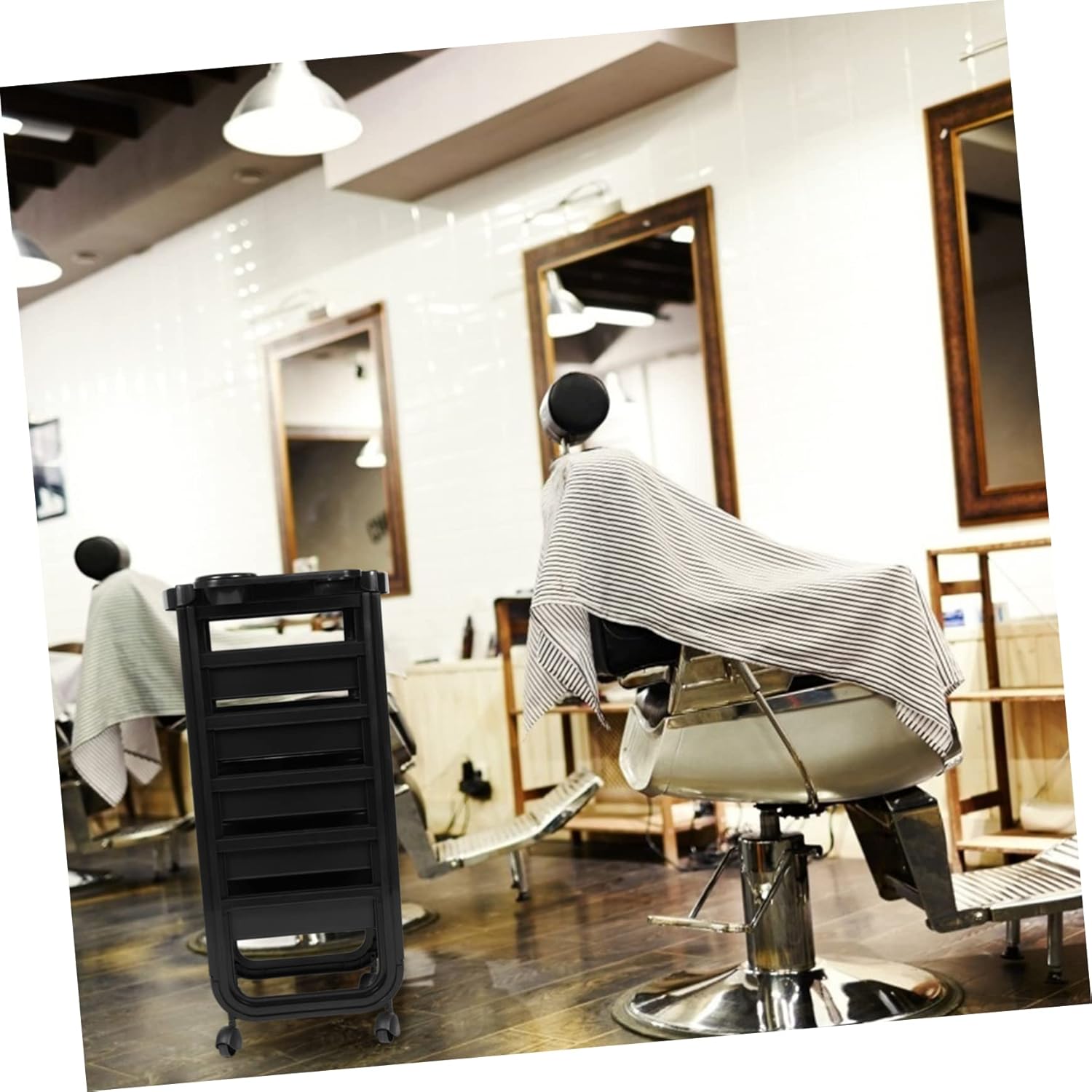 Hairdressing Rack Hair Salon Stand Barbershop Hair Dyeing Holder Multi-function