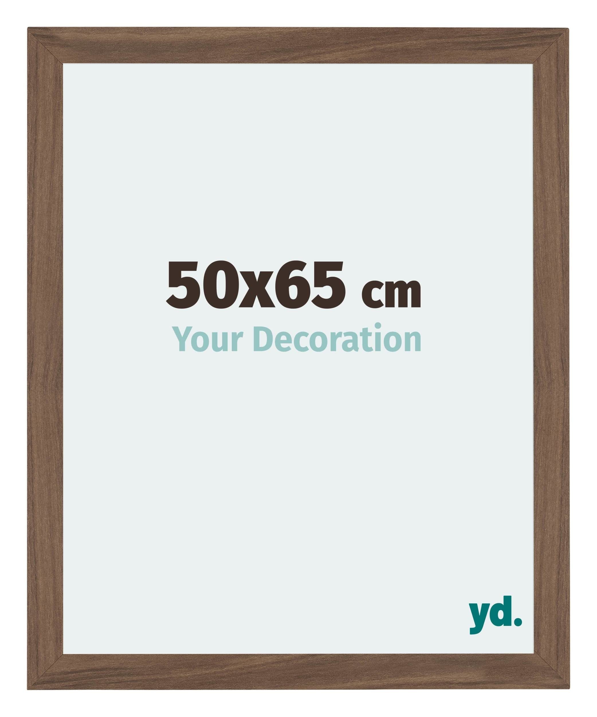 Your Decoration - Picture Frame 50x65 cm - Walnut Dark - Decorative Wall Frame in MDF with Antireflection - Frame 50x65 - Mura โ image 1