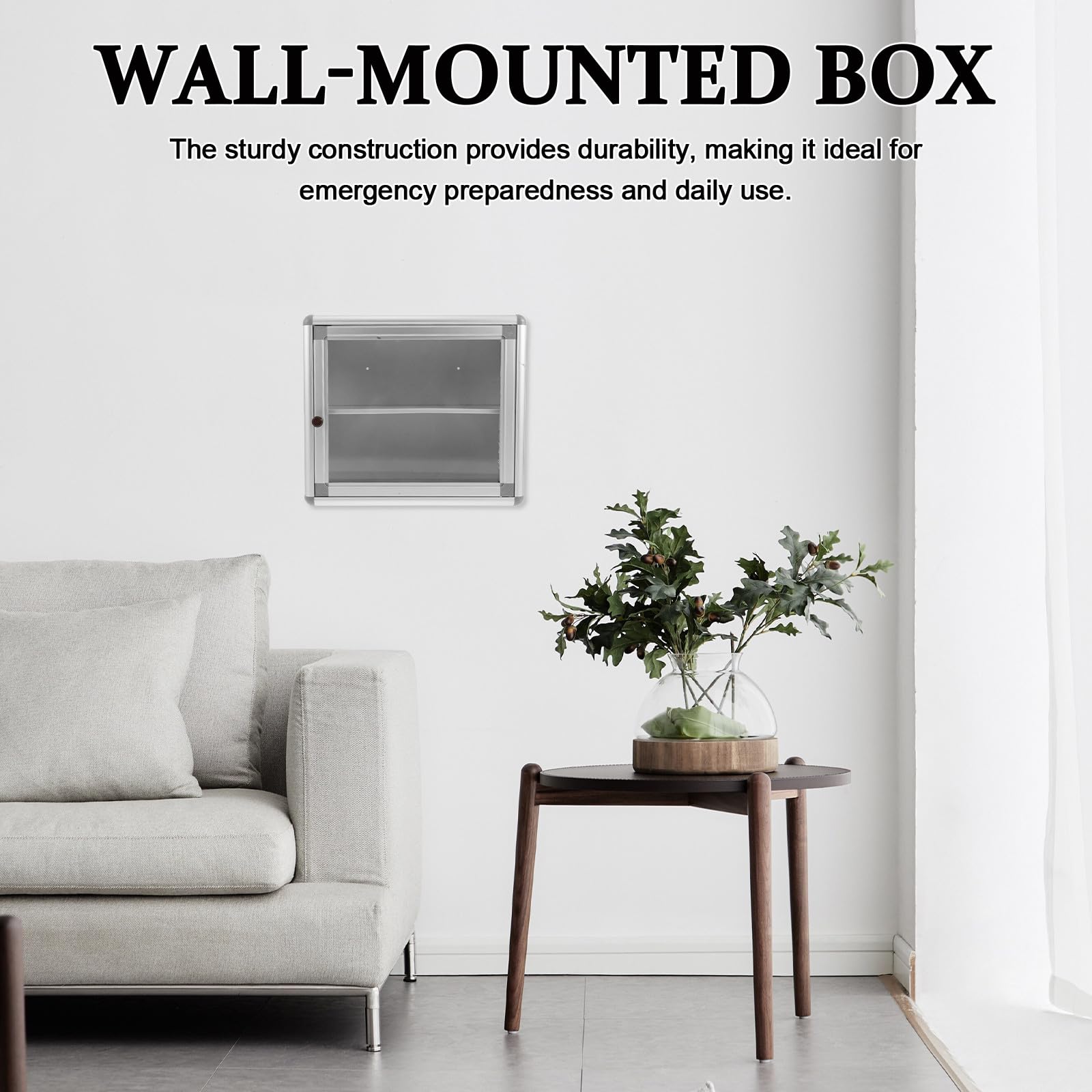 Botiquín de Pared Plata para Suministros Médicos Diseño Ahorrador de Espacio y Fácil Instalación, Organizador Adecuado para Baño y Hogar