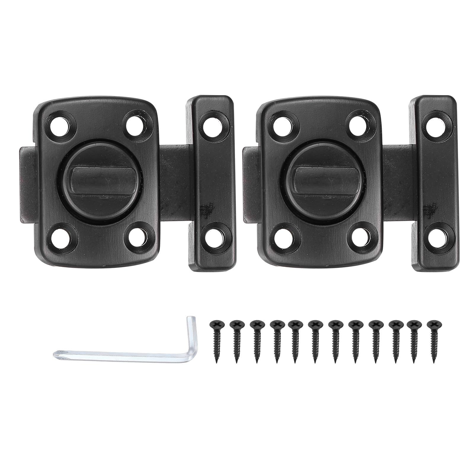 PATIKIL 2 Pcs Rotate Bolt Latch