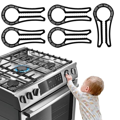 Miniatura 6 de Cerraduras de perilla de estufa de gas, pasador de ajuste para perillas de estufa, para espacio de perilla de al menos 0.27 pulgadas, bloqueo del