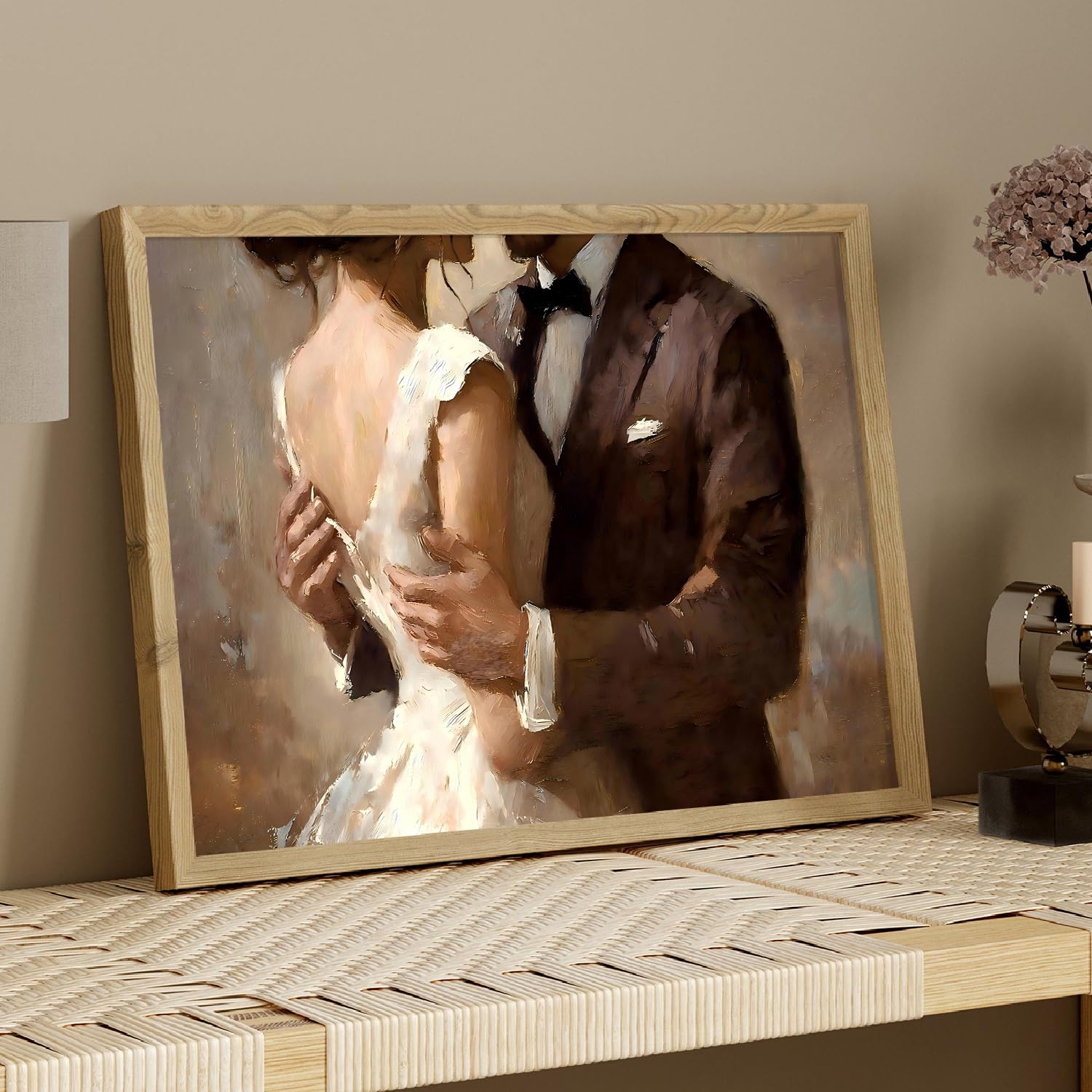 Amazon.com: Romantic Couple Wall Art Couple Dancing Painting