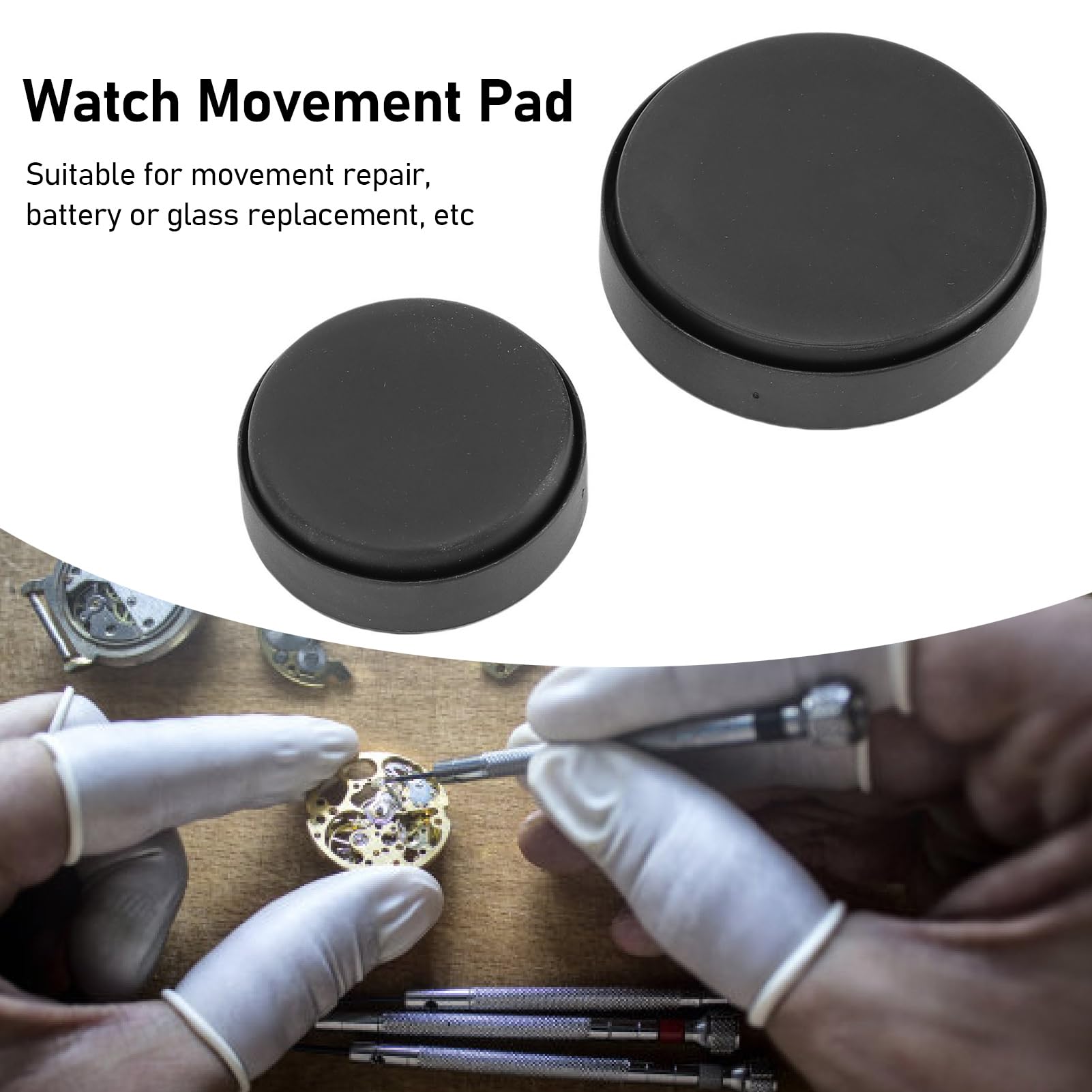 Runde Uhrengehäuse-Pads, 55 Mm, 75 Mm, Weiche Uhrwerkshalter für Sichere Uhrenreparaturprojekte