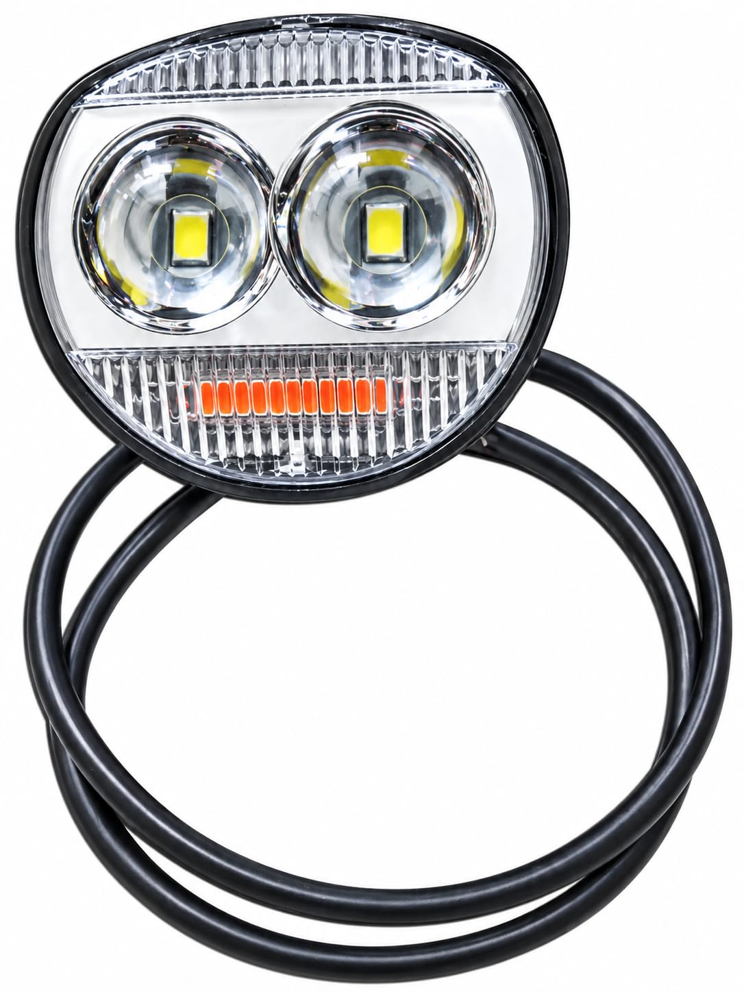 2 Lens Super Bright LED 5 colour Mode Spotlight for Motorcycle